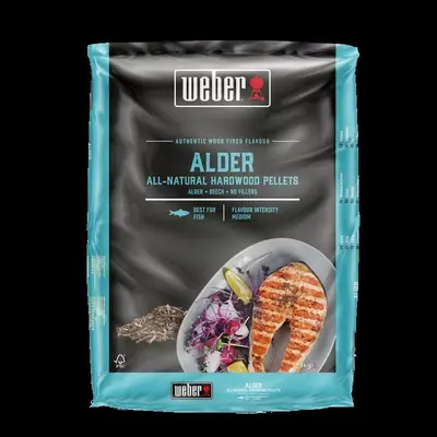Weber Pellets hardhout alder 8kg - afbeelding 1