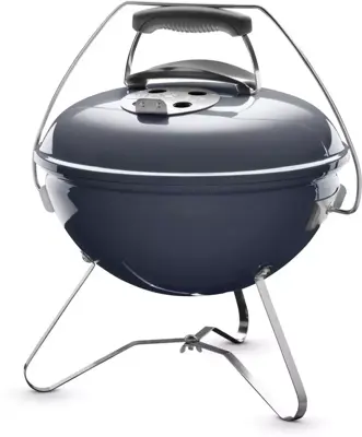 Weber smokey joe premium houtskoolbarbecue 37cm slate blue - afbeelding 3