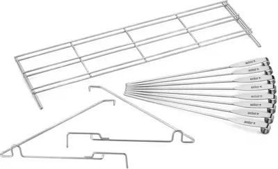 Weber verticaal systeemrek met 8 spiesen RVS - afbeelding 3