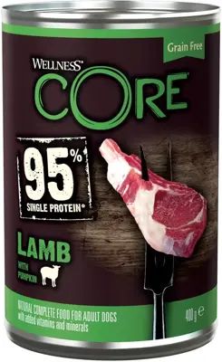 Wellness CORE hond 95% Single Protein lam & pompoen 400g
