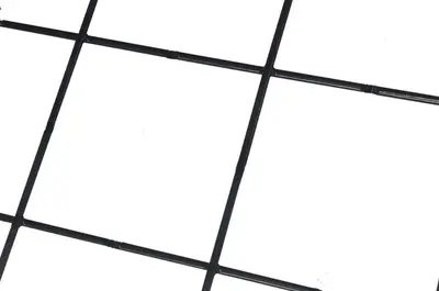 Wemekamp gaaspaneel 180x180cm zwart gecoat 4mm maas 10x10cm