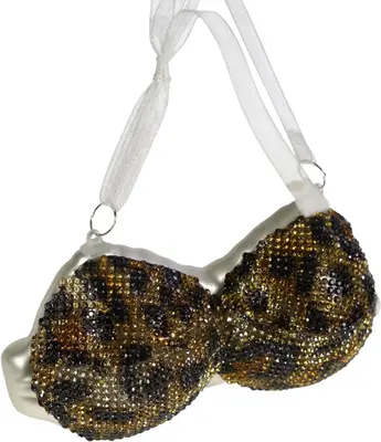 Werner Voss glazen kerst ornament bikini 6cm goud
