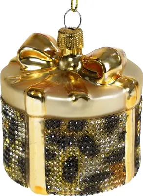 Werner Voss glazen kerst ornament cadeau 7cm goud