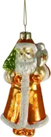 Werner Voss glazen kerst ornament kerstman 13cm oranje  kopen?