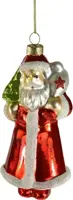 Werner Voss glazen kerst ornament kerstman 13cm rood kopen?