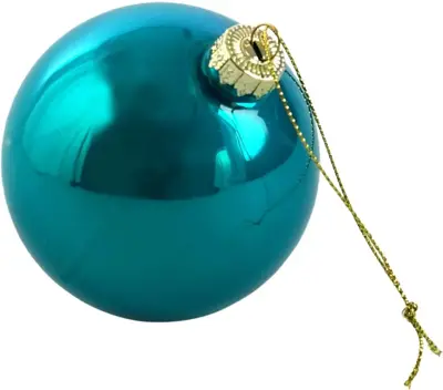 Werner Voss glazen kerstbal pearly 8cm blauw