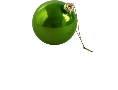 Werner Voss glazen kerstbal pearly 8cm groen