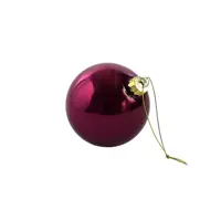 Werner Voss glazen kerstbal pearly 8cm paars kopen?