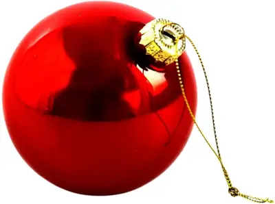 Werner Voss glazen kerstbal pearly 8cm rood