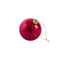 Werner Voss glazen kerstbal pearly 8cm roze kopen?