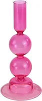 Werner Voss kandelaar glas nina 8.5x19cm roze kopen?