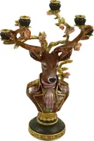 Werner Voss kandelaar polyresin hert 44x24x64cm multi kopen?