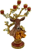 Werner Voss kandelaar polyresin hert 44x28x60cm multi kopen?