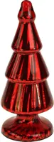 Werner Voss kerstfiguur glas kerstboom 10x10x25cm rood kopen?