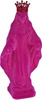 Werner Voss kerstfiguur kunststof madonna 13.5x9x32cm magenta kopen?