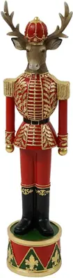 Werner Voss kerstfiguur polyresin eland 14.5x12x58cm multi