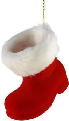 Werner Voss kunststof kerst ornament laars 9cm rood