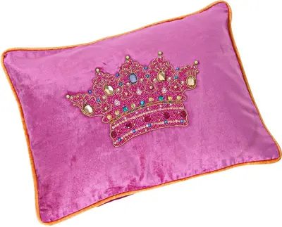 Werner Voss kussen kroon 30x40cm magenta