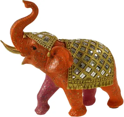 Werner Voss ornament polyresin olifant 23.5x10.5x23cm roze
