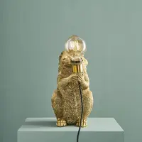 Werner Voss tafellamp polyresin eekhoorn 34.5x17x34cm goud - afbeelding 8