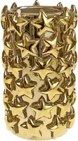 Werner Voss vaas dolomiet sterren 17x17x30cm goud kopen?