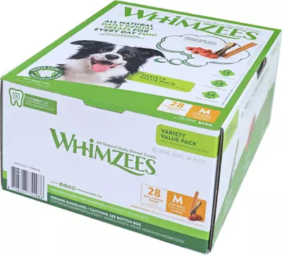 Whimzees variety box 28st M - afbeelding 1