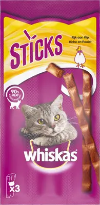 Whiskas Catsticks kip 18g - afbeelding 1