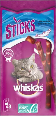 Whiskas Catsticks zalm 18g - afbeelding 2
