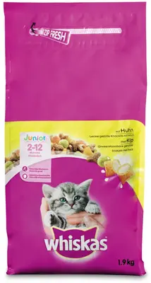 WHISKAS Junior kip 1.9kg stazak