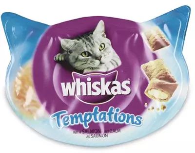 whiskas temptations zalm 60 gr
