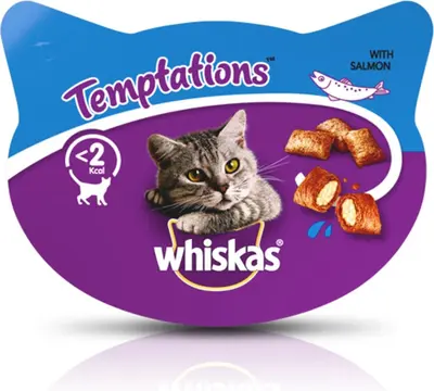 Whiskas Temptations zalm 60g
