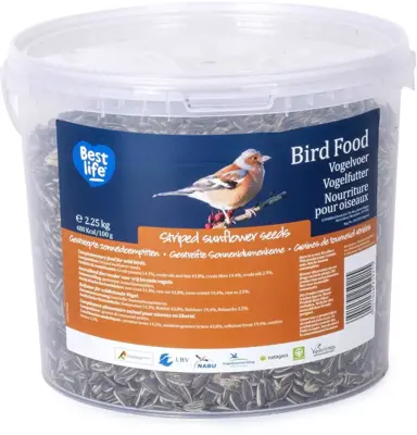 Wildbird emmer gestreepte zonnepit 2,25kg