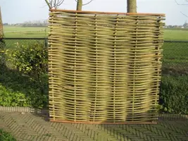 Wilgenscherm gevlochten 180x180 cm