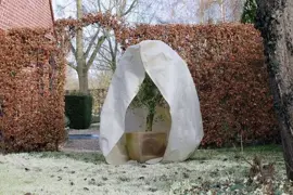 Winterafdekhoes met rits 200xØ150 cm beige - afbeelding 2