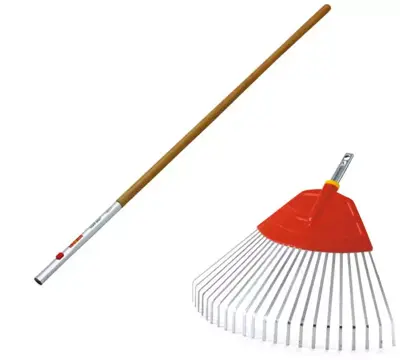 Wolf Garten Bladhark met steel 140 cm