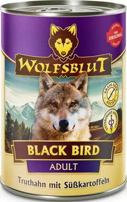 Wolfsblut Adult Black Bird kalkoen & zoete aardappel 395g