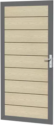 Woodvision Alu deur hout mtf 90x183 eik