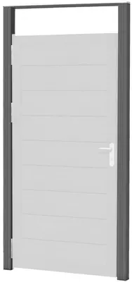 Woodvision aluminium kozijnset 2 palen + 1 bovenregel t.b.v composiet deur - afbeelding 1