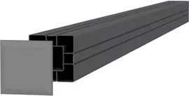 Woodvision aluminium vierkante paal  8.4x8.4x205 cm geannodiseerd - afbeelding 1