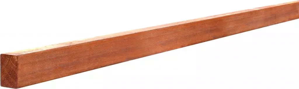 Woodvision azobé (hardhout regel geschaafd 4.5x7x300 cm onbehandeld - afbeelding 1