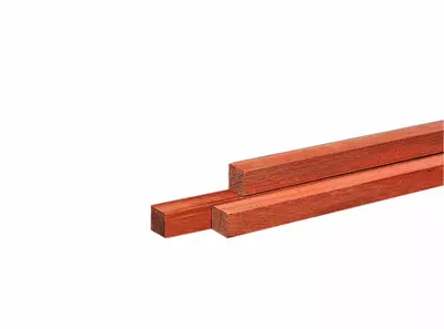 Woodvision azobé (hardhout vierkante paal fijnbezaagd 6x6x275 cm onbehandeld - afbeelding 1