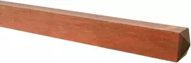 Woodvision azobé (hardhout vierkante paal geschaafd 14x14x300 cm onbehandeld - afbeelding 1