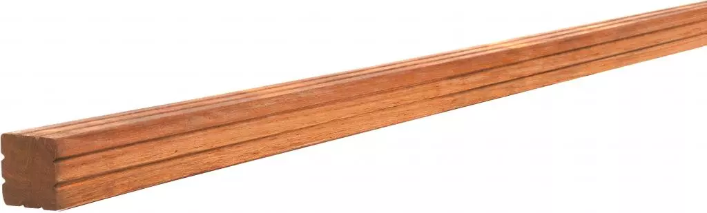 Woodvision azobé (hardhout vierkante paal geschaafd 6.5x6.5x180 cm onbehandeld - afbeelding 1