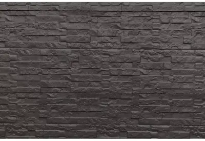 Woodvision betonplaat dubbelzijdig leisteenmotief 3,5x36x184 cm antraciet ongecoat - afbeelding 1