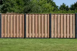 Woodvision betonschutting t-paal set gecoat antraciet voor tuinscherm 180x180 cm - afbeelding 5