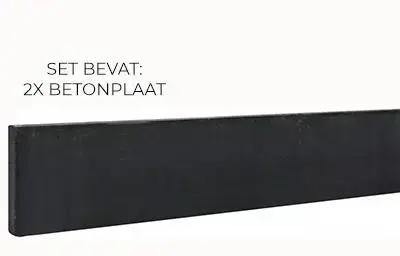 Woodvision betonschutting t-paal set gecoat antraciet voor tuinscherm 180x180 cm - afbeelding 3