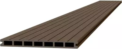 Woodvision composiet vlonderplank / dekdeel breed 2,3x25x300 cm bruin