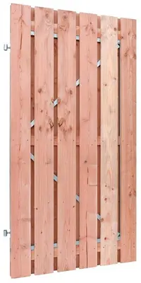 Woodvision Douglas Fijnbezaagde Plankendeur op Verstelbaar Stalen Frame – 100 x 195 cm – Onbehandeld - afbeelding 1