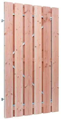 Woodvision douglas plankendeur geschaafd stalen frame 16 mm 100x190 cm onbehandeld - afbeelding 1