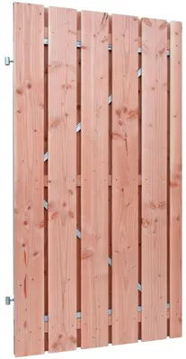 Woodvision douglas plankendeur geschaafd stalen frame 18 mm 100x190 cm onbehandeld - afbeelding 1